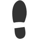 Tracks Footprints Left shoe icon