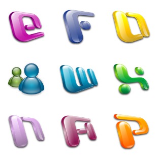 Microsoft Office Mac icon sets preview