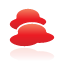 clouds, weather, red icon