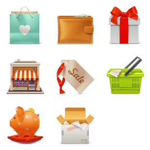 E Commerce icon sets preview