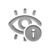 info, eye, red icon
