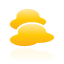 yellow, clouds, weather icon