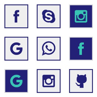 Social Media ! icon sets preview