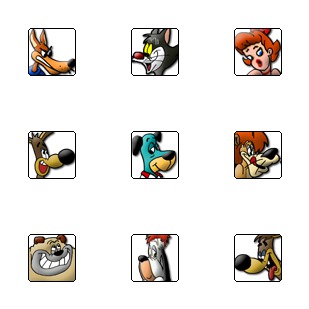 Tex Avery Cartoon icon sets preview