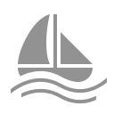 sailing, water, boat icon