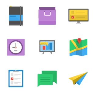 Flatified icon sets preview