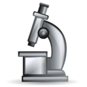 science, biology, microscope icon