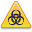 caution, biohazard icon