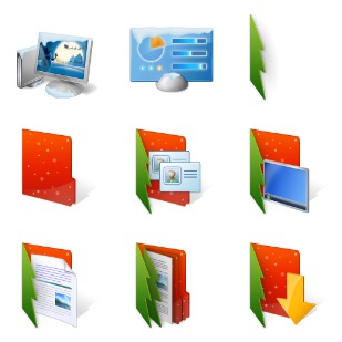 Christmas Folder icon sets preview