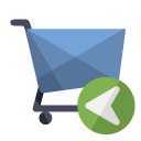 cart, shoping, left icon