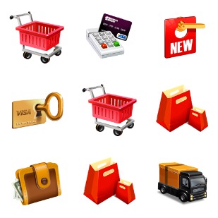 E Commerce icon sets preview