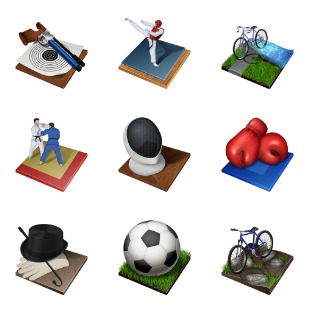 Summer Olympics icon sets preview