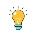 idea, bulb, idea bulb, light bulb icon