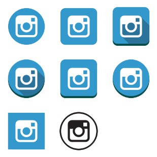 Instagram Classic icon sets preview