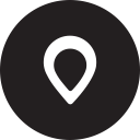 full, map, pin, location, place, round icon