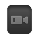 file, paper, video, document icon