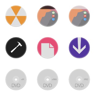 Button UI System Folders & Drives icon sets preview