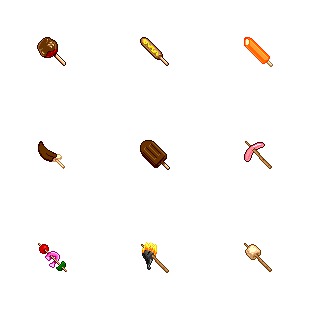 Food On A Stick icon sets preview