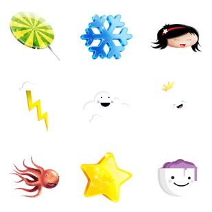 Shiny icon sets preview