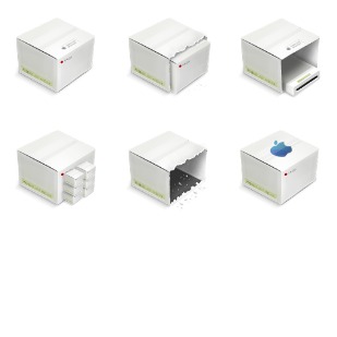 LCD Boxes icon sets preview