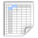 Document, Office, Paper, Spreadsheet icon