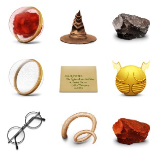 Harry Potter icon sets preview
