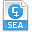 extension, sea, file icon