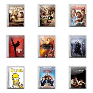 Movie Pack 10 icon sets preview