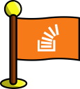 flag, social, stackoverflow, media, networking icon