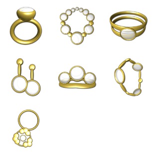 Princess Jewellery icon sets preview
