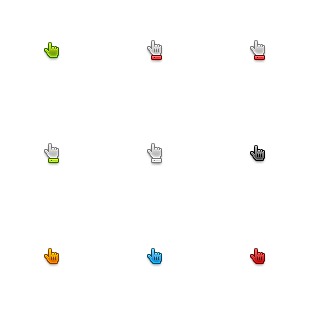 Free Hand Pointer icon sets preview