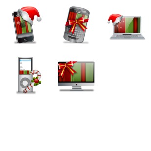 Christmas Gadgets icon sets preview