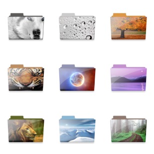 Nature Folder icon sets preview