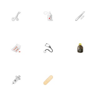 Medical Tools icon sets preview