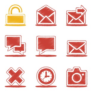 Origami Colored Pencil icon sets preview