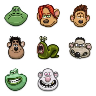 Flushed Away icon sets preview