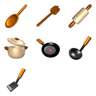 Virtual Kitchen icon sets preview