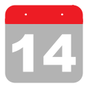 calendar, event, hovytech, schedule, one, fourteen, four icon
