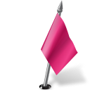 Map Marker Flag 2 Right Pink icon
