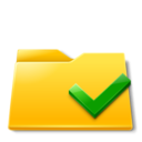 folder,checkmark icon