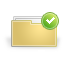 folder,verified icon