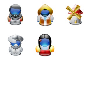 Tiny Don Quijote icon sets preview