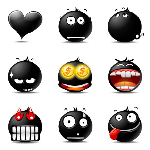 The Blacy icon sets preview