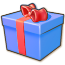 giftbox blue icon