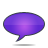 speech, bubble, violet icon