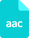 file, extension, format, document, aac icon