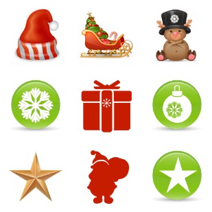 Smashing Christmas icon sets preview
