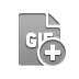 file, format, gif, add icon