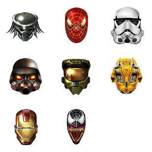 Cool Heroes icon sets preview