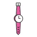 woman, time, female, watch, wrist, clock, hand icon